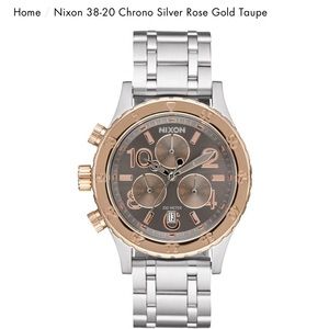 Nixon 38-20 chrono silver rose good taupe